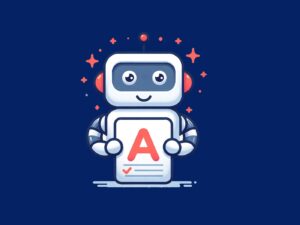 Robot grading papers with chatgpt