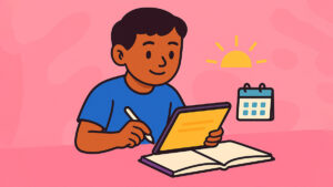 Kid ai journaling to improve focus and learning
